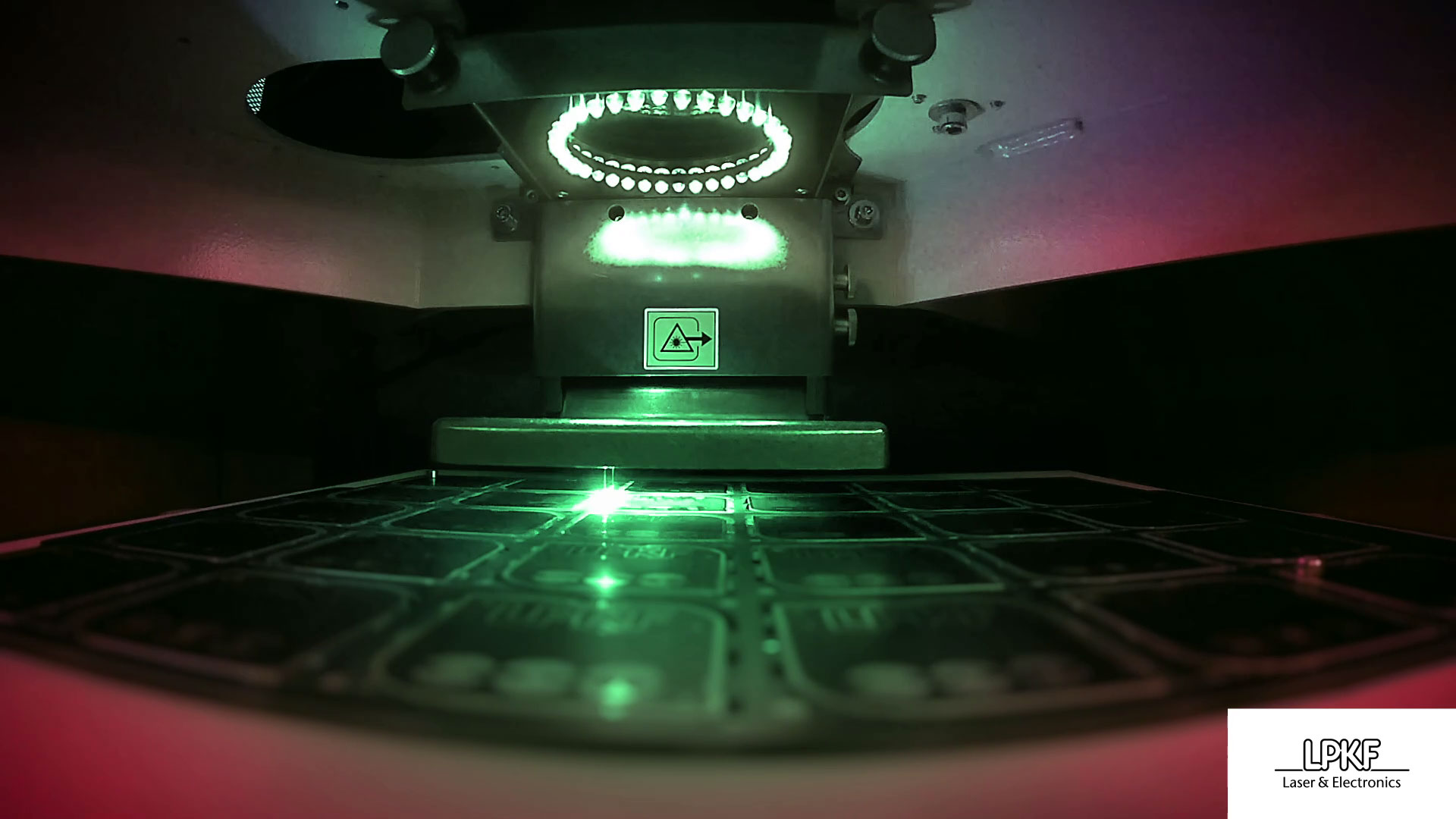 Laser arbeitet